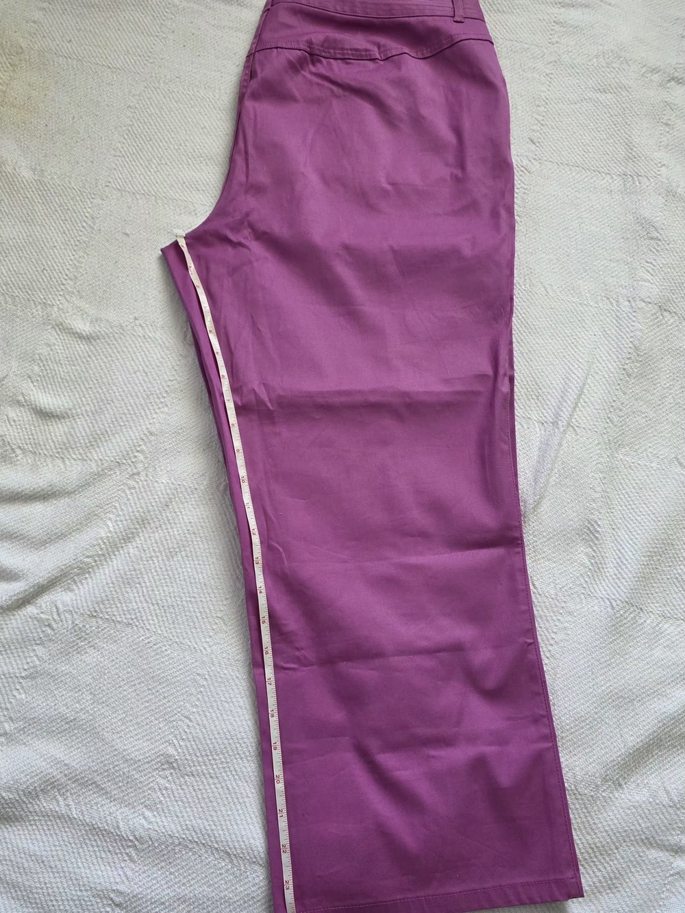NWT Pant Capri Venezia Lane Bryant Size 16 Purple Magenta - Picture 7 of 9